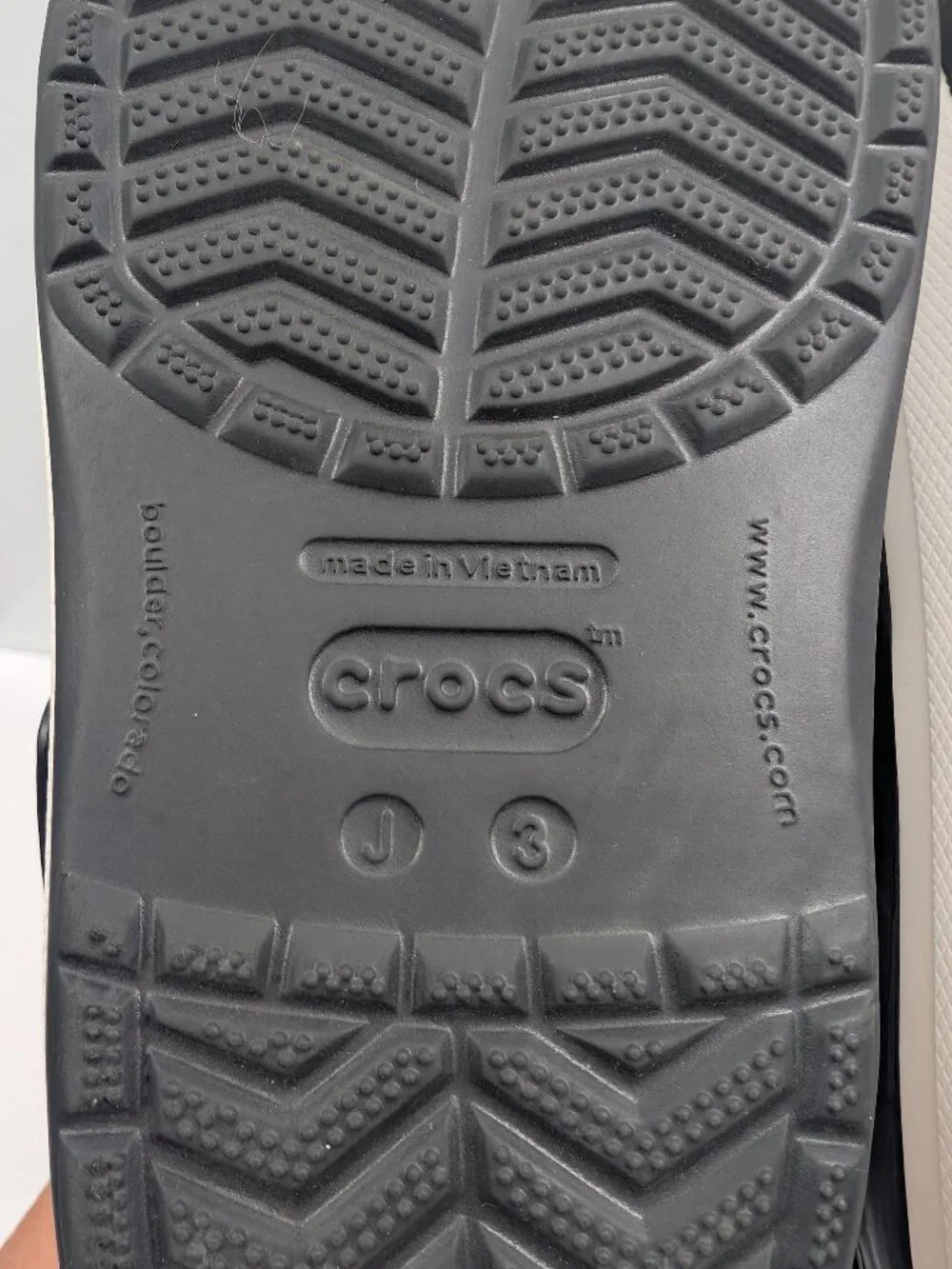 Crocs Kids Crocband Clog Black White Size Youth 3 Kids Slip On Shoes Comfort